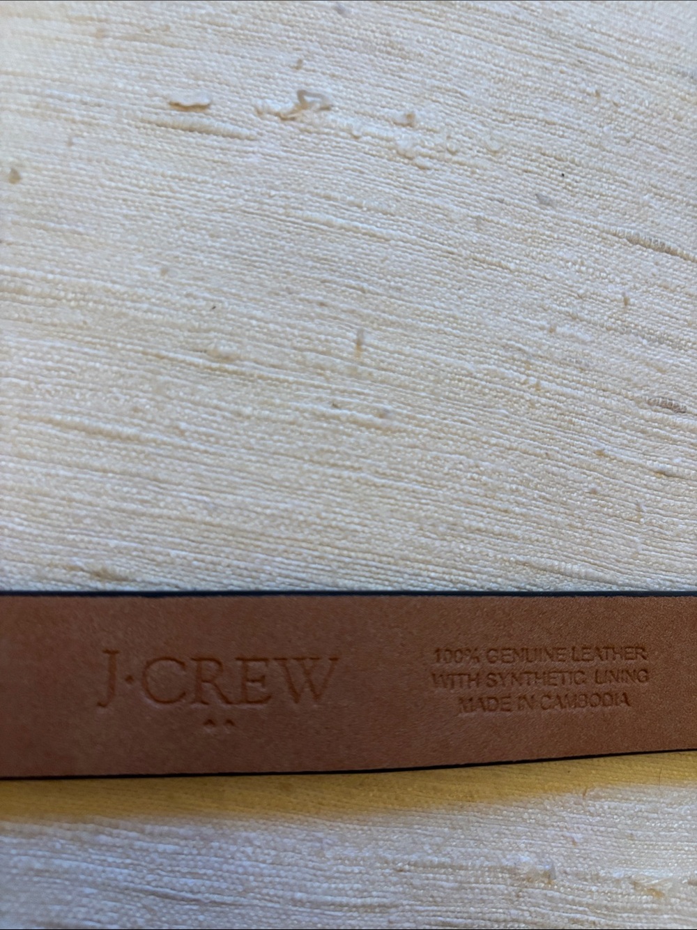 J.Crew spotted leather animal hide skin belt - Picture 3 of 4